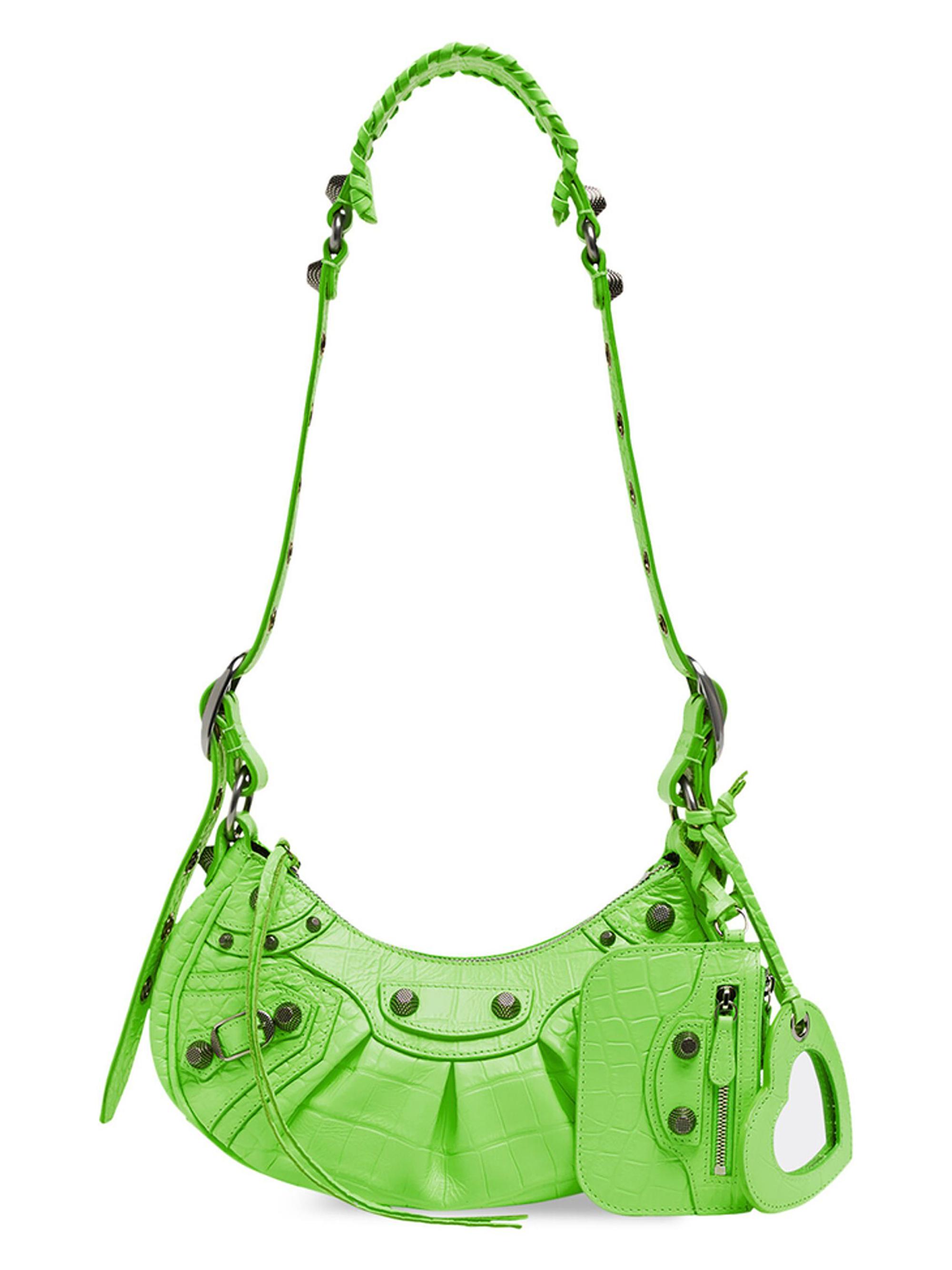 Balenciaga Le Cagole XS Shoulder Bag Crocodile Embossed | Saks