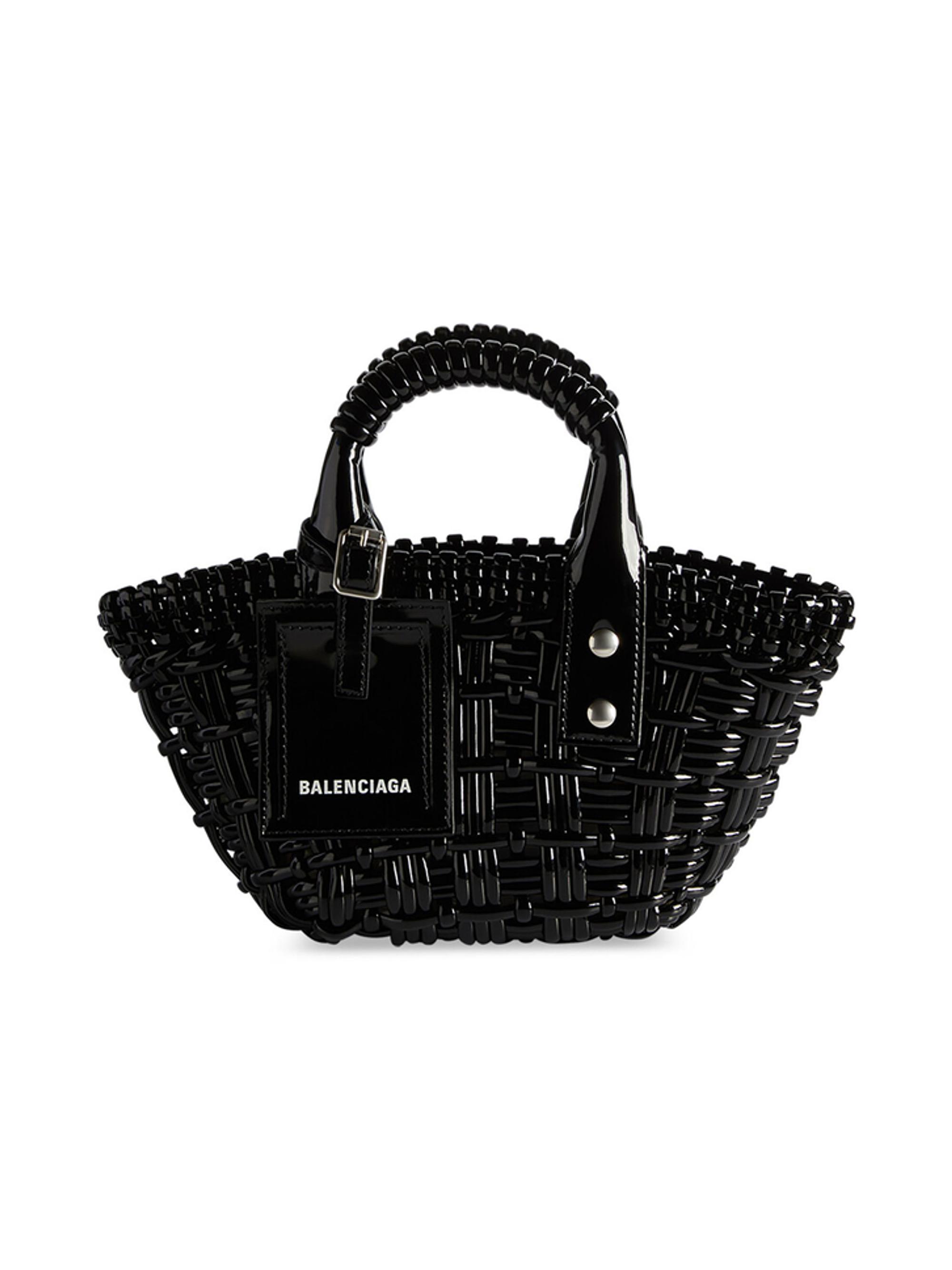 Balenciaga Women's Bistro XXS Basket With Strap - Black