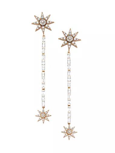 Star Light Venus 14K Rose Gold & 2.5 TCW Diamond Drop Earrings