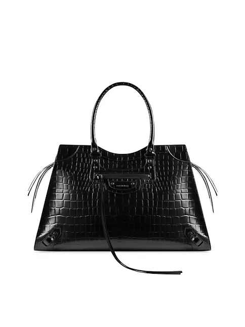Classic Crocodile Embossed Bag Sets, Trendy Elegant Tote Bag With