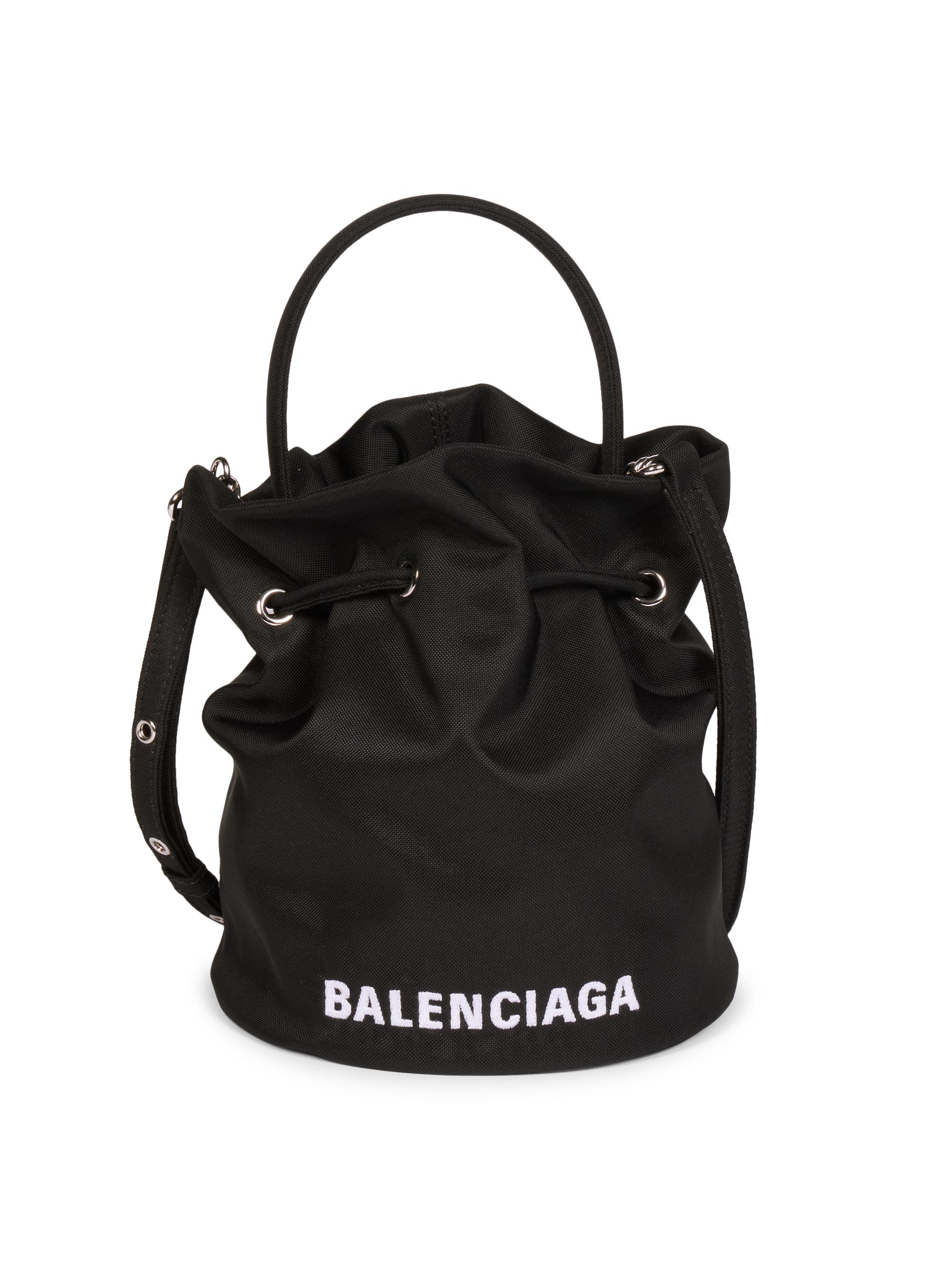 Balenciaga Wheel XS Drawstring Bucket Bag | Saks Fifth Avenue