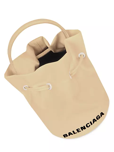 (ON SALE / Bal-Wheel-XS-Bucket-R / 2mm Dune) Bag Organizer for Wheel XS  Drawstring Bucket Bag : Raw-Edge