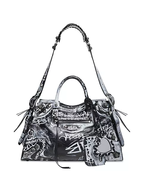 Balenciaga Graffiti Souvenir Leather Belt Bag - Luxed