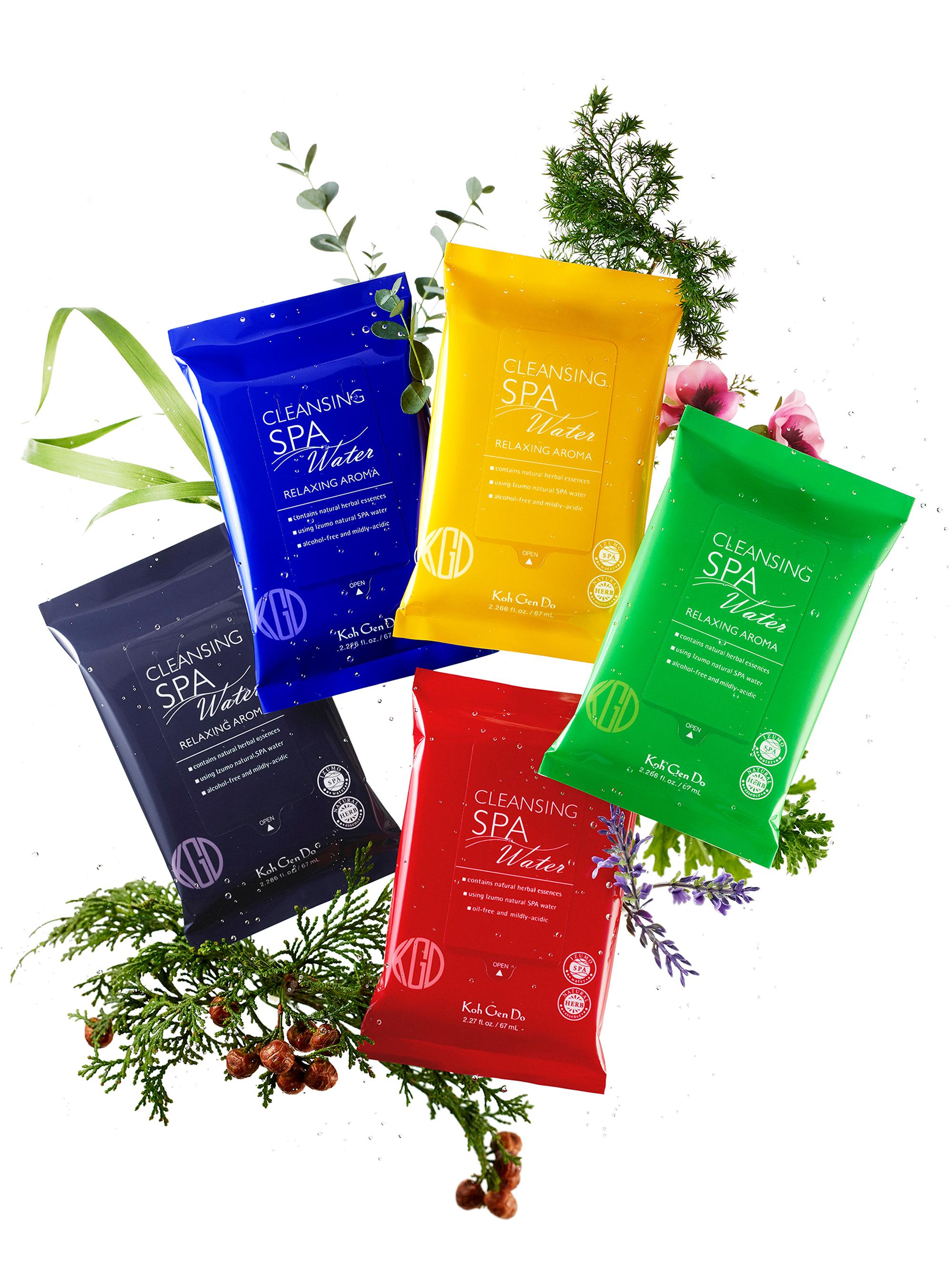 Koh Gen Do Women's Spa Relaxing Aromas 5-Piece Cleansing Water Cloths Set