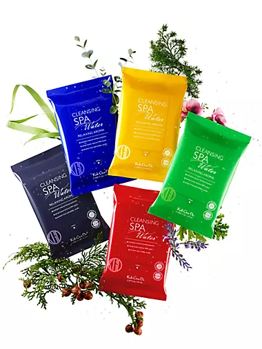 Spa Relaxing Aromas 5-Piece Cleansing Water Cloths Set