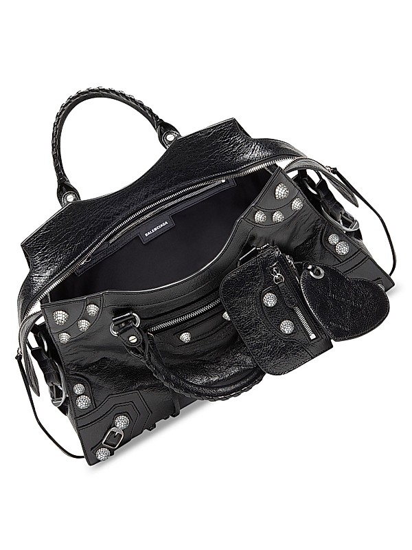 Shop Balenciaga Neo Cagole City Handbag With Rhinestones Shop Balenciaga Neo Cagole City Handbag With Rhinestones