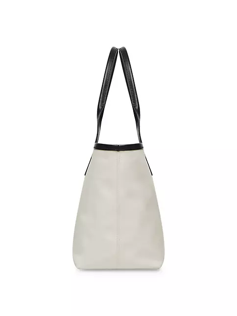 The Row - Natural & Black Canvas Small Park Tote
