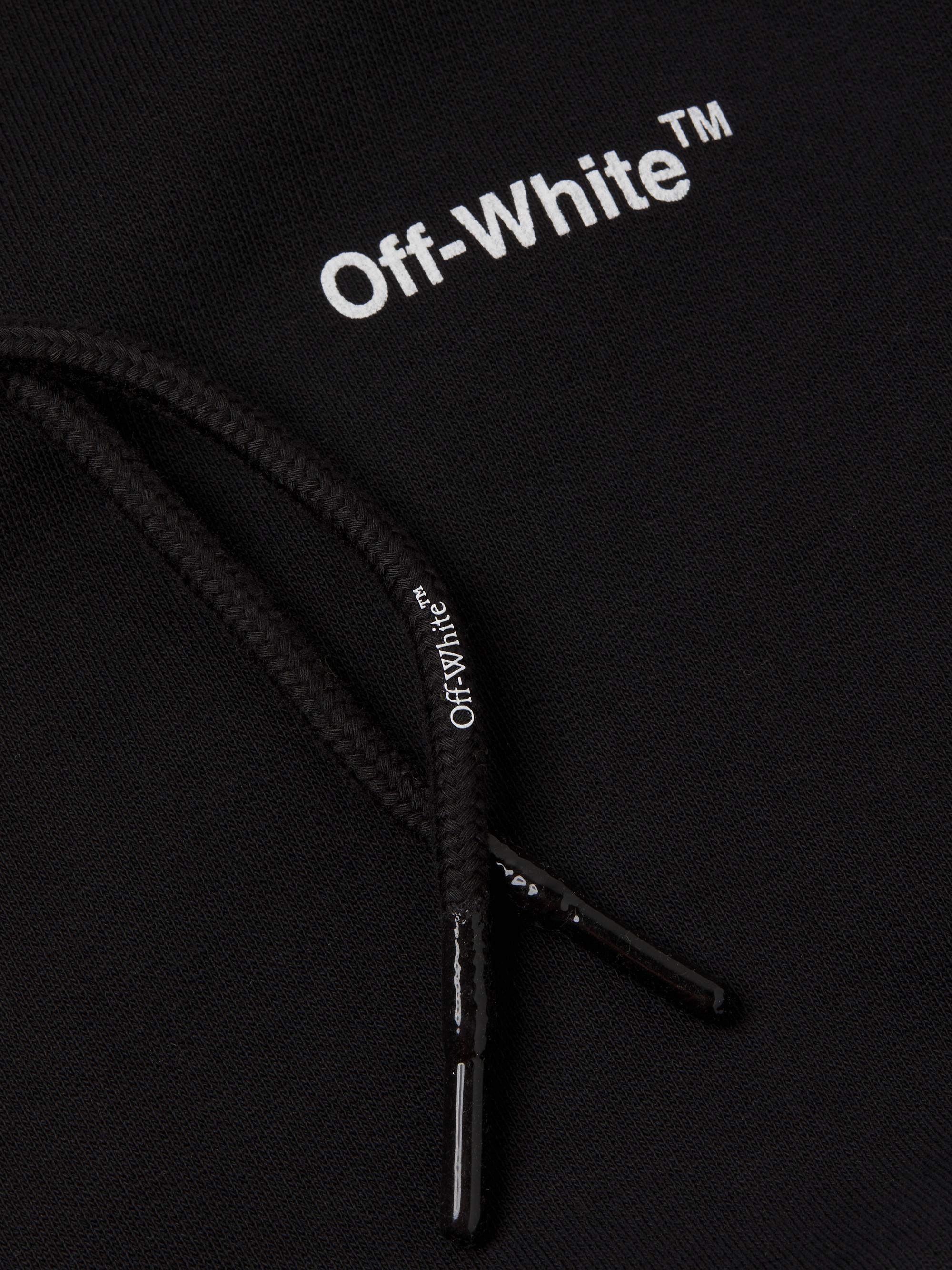 Off-White Diag Helvetica Cotton Hoodie | Saks Fifth Avenue