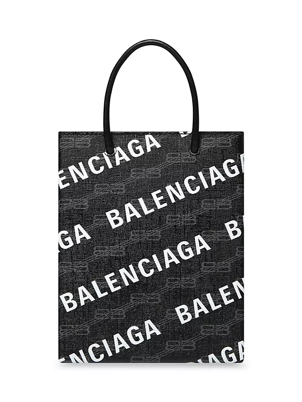 Shop Balenciaga Signature Large East-West Shopper Bag BB Monogram