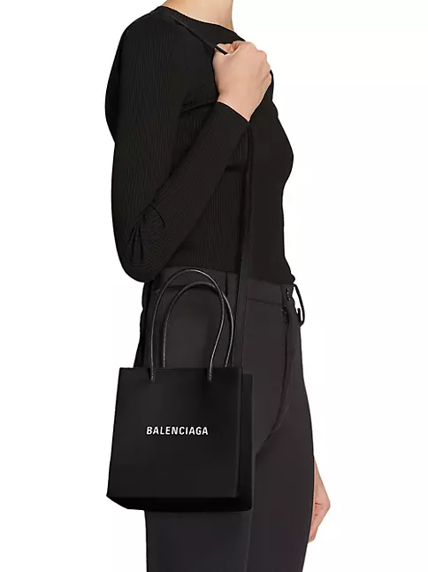 Balenciaga Everyday Xxs Silver Leather Top Handle Bag