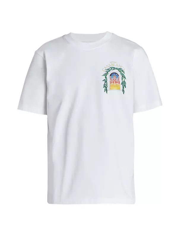 Gucci Logo Washed Print T - Shirt - White . Medium Oversize Flower