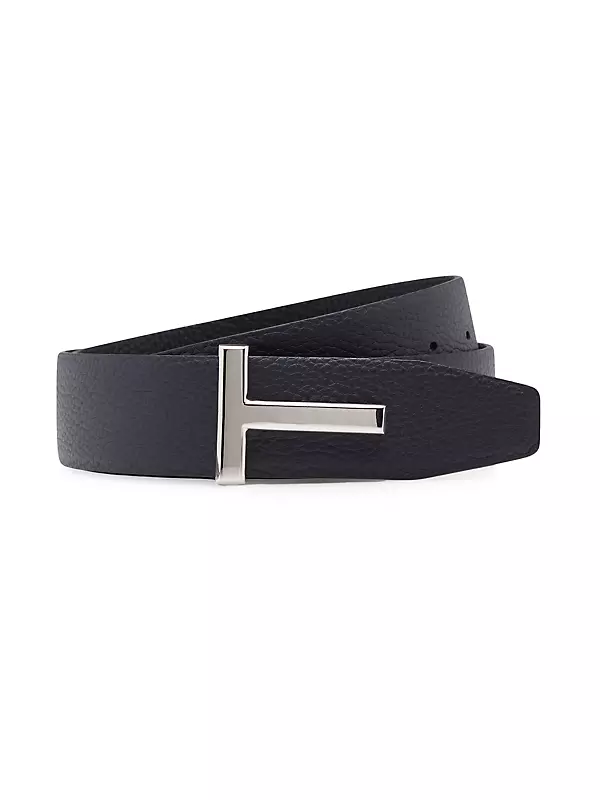 Reversible Grained Leather Belt
