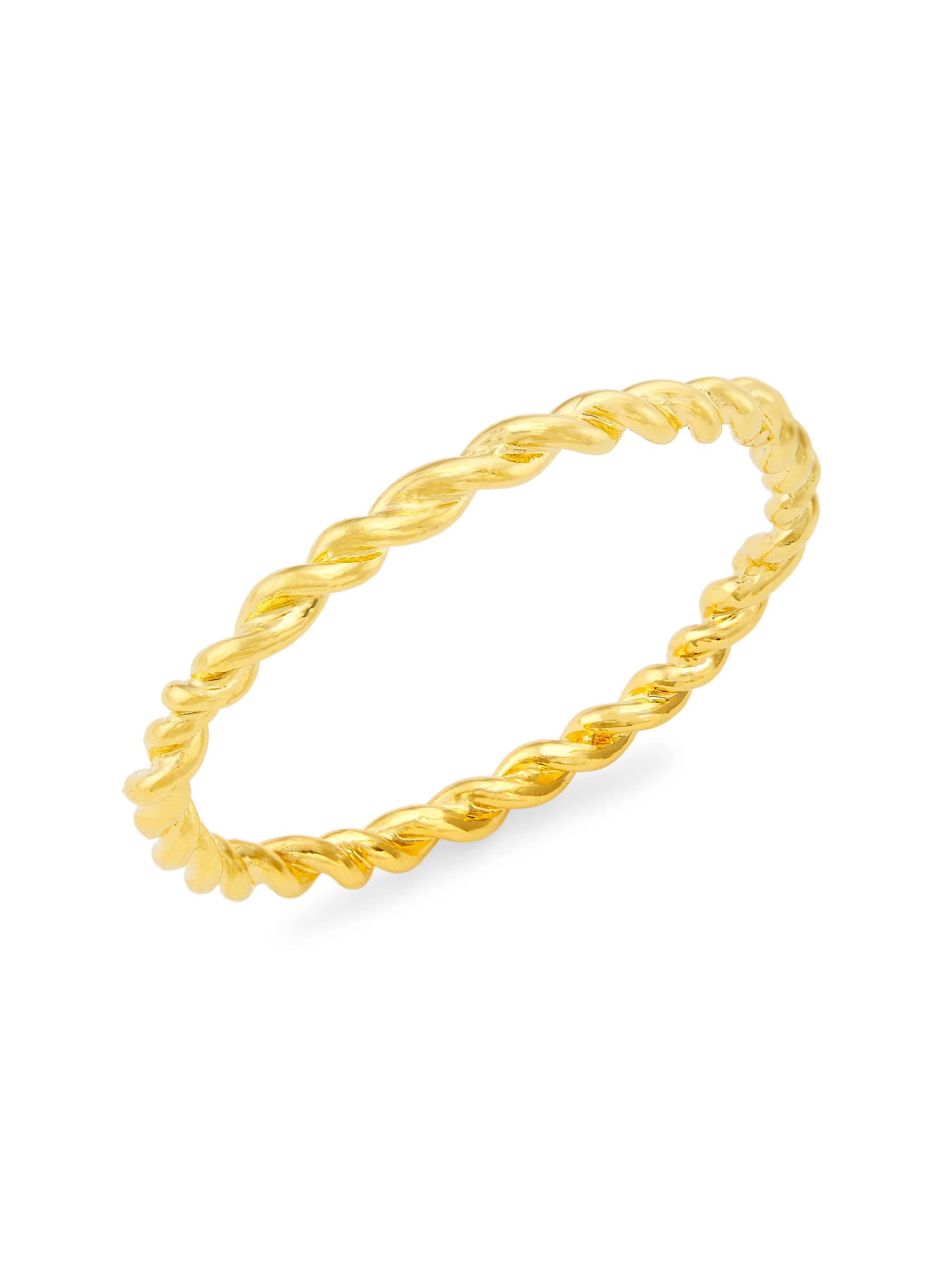 Elise Tsikis Women's Manouche Ferone 24K-Gold-Plated Bangle - Gold