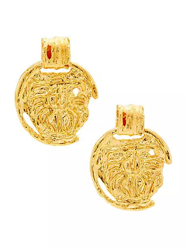 Nur Jahan Jodhpur 24K-Gold-Plated Drop Earrings