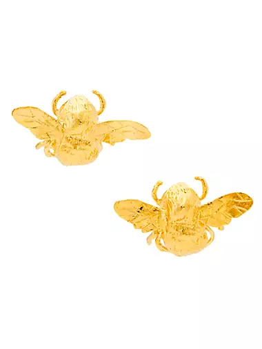 Lost In Fantasy Abel 24K-Gold-Plated Stud Earrings