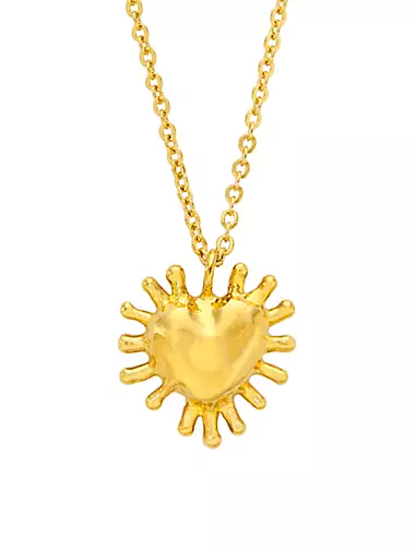 Yucatan Esperenza 24K-Gold-Plated Heart Pendant Necklace