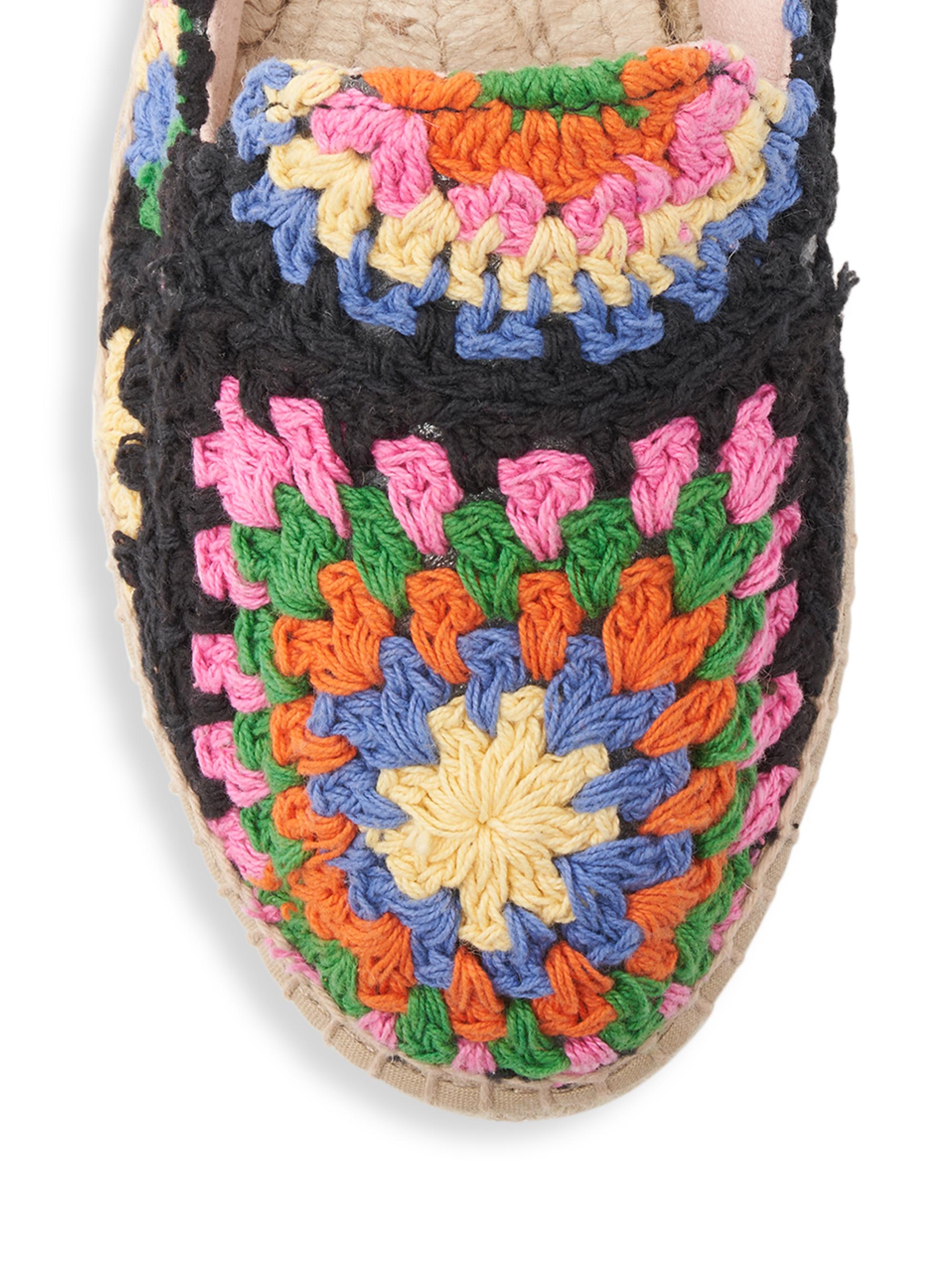 サニーレタスマントルピース Manebí Crochet Granny Square Double-Sole Espadrilles | Saks Fifth