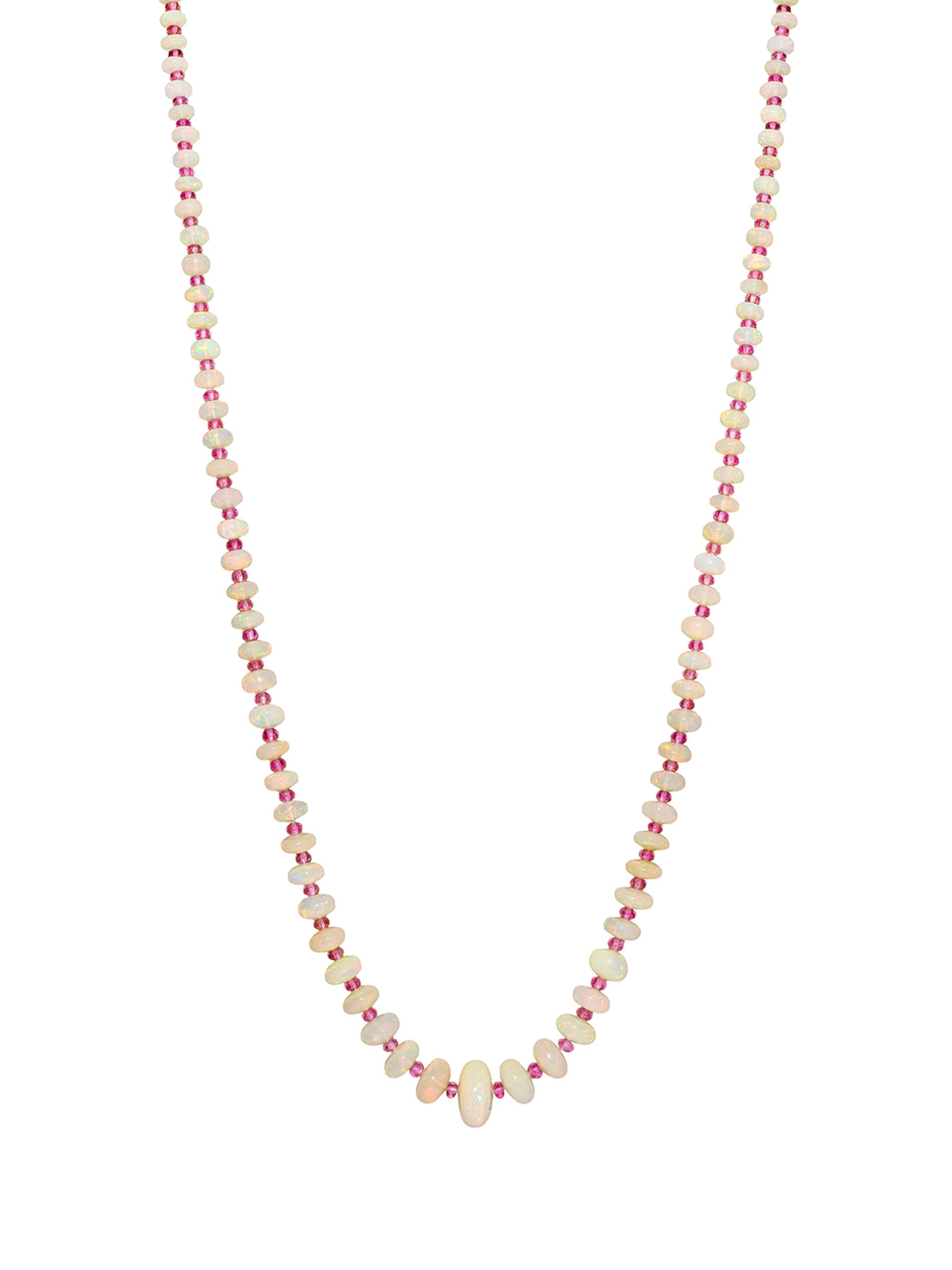 Goshwara Women's Beyond 18K Yellow Gold, Opal & Rubellite Beaded Necklace - Yellow Gold