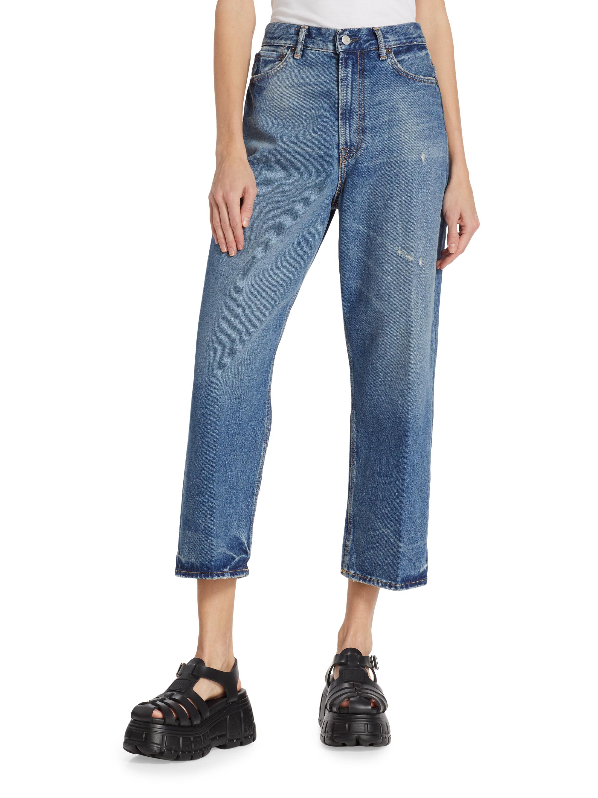 Acne Studios 1993 Mid-Rise Cropped Straight-Leg Jeans | Saks Fifth