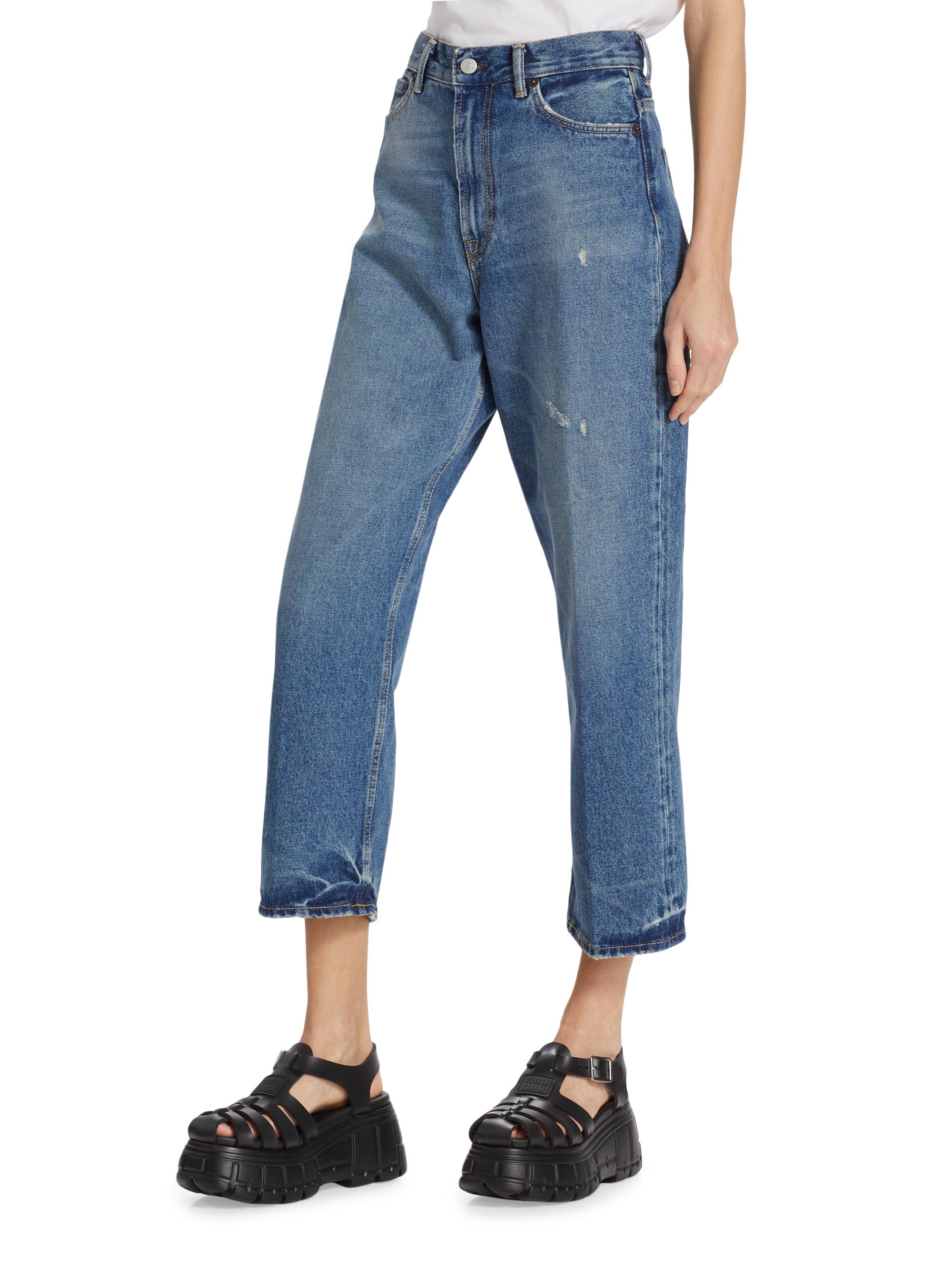 Acne Studios 1993 Mid-Rise Cropped Straight-Leg Jeans | Saks Fifth