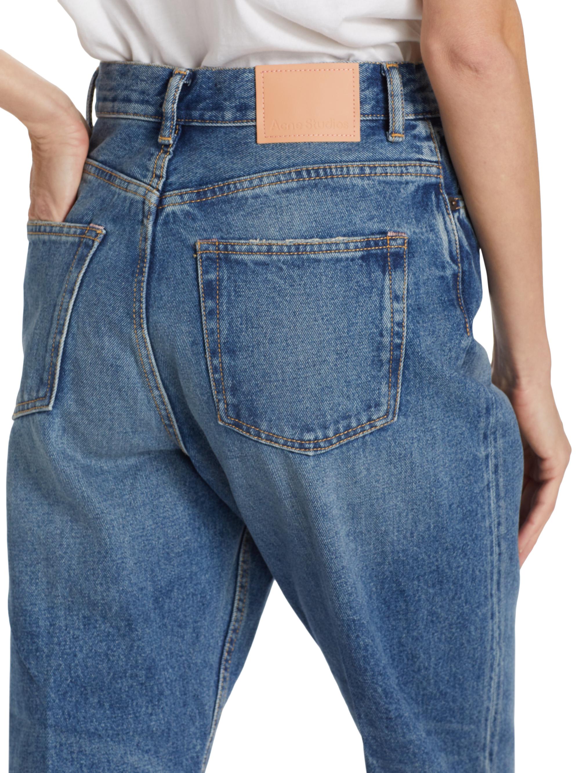パンツ Acne Studios 1993PaleCrase EUR 24 / 30 Acne Studios 1993 Mid-Rise Cropped Straight-Leg Jeans | Saks Fifth