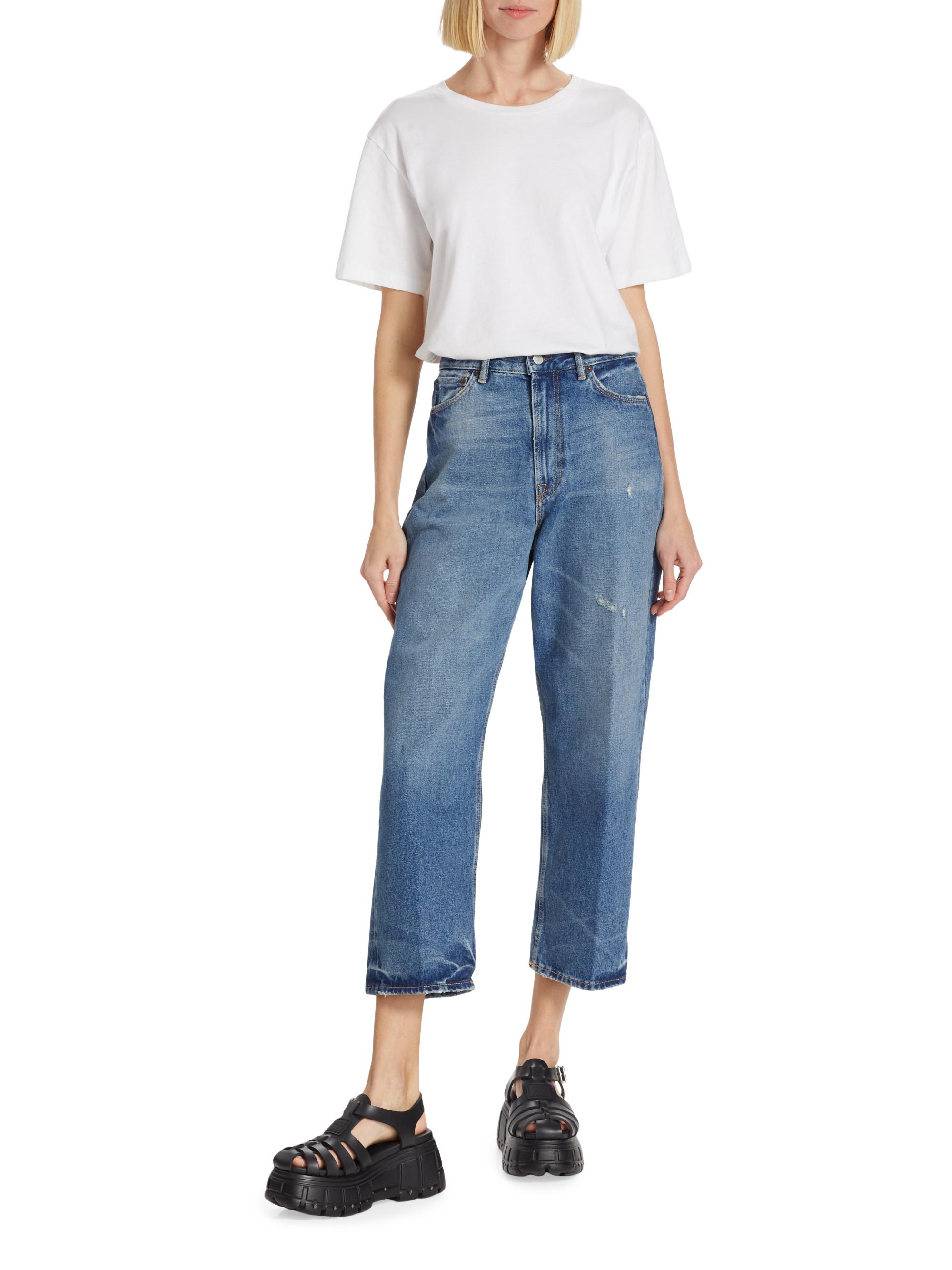 Acne Studios 1993 Mid-Rise Cropped Straight-Leg Jeans | Saks Fifth
