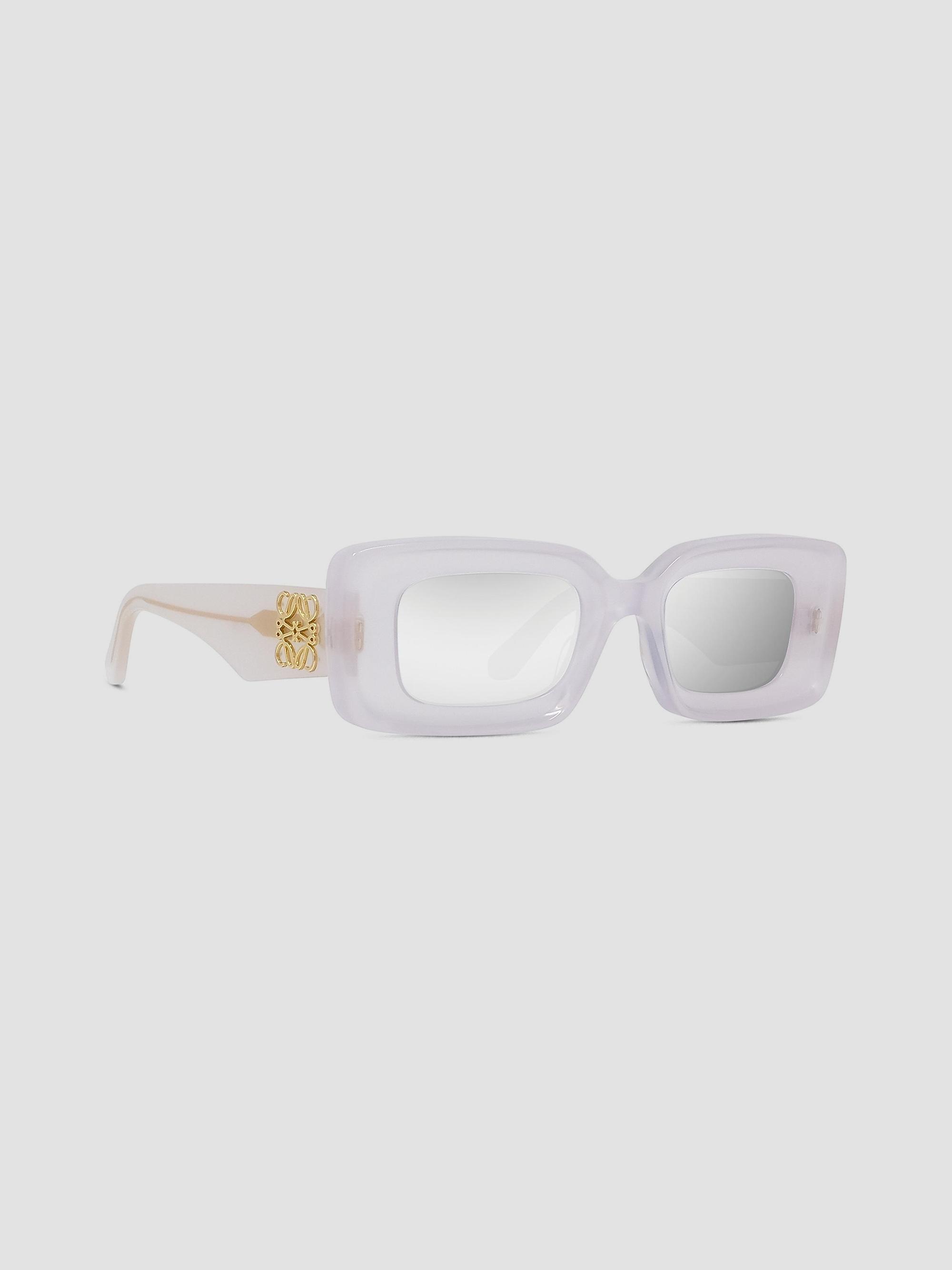 LOEWE Chunky Anagram Rectangle Sunglasses | Saks Fifth Avenue display picture 1