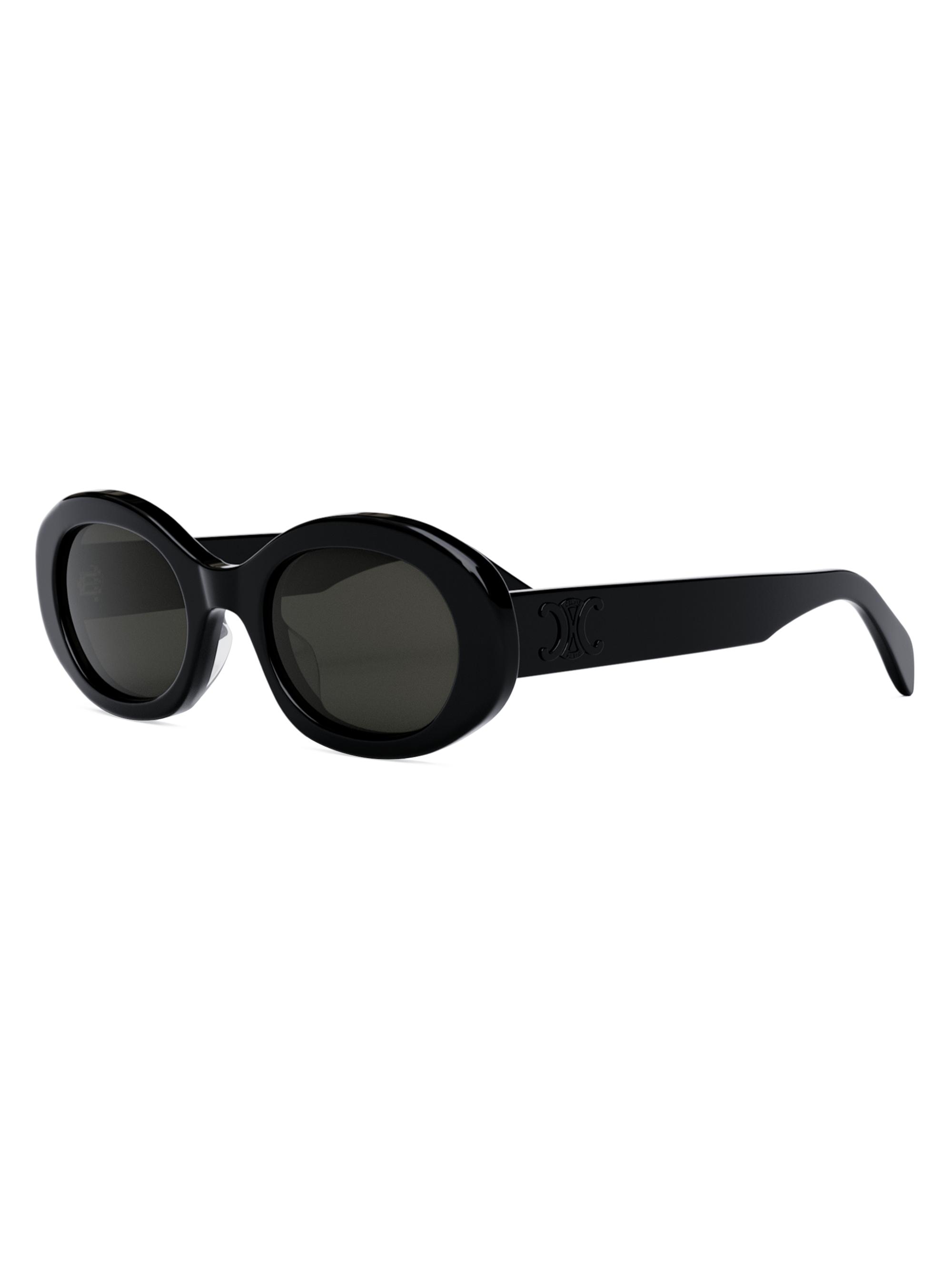 CELINE Triomphe 52MM Oval Sunglasses | Saks Fifth Avenue
