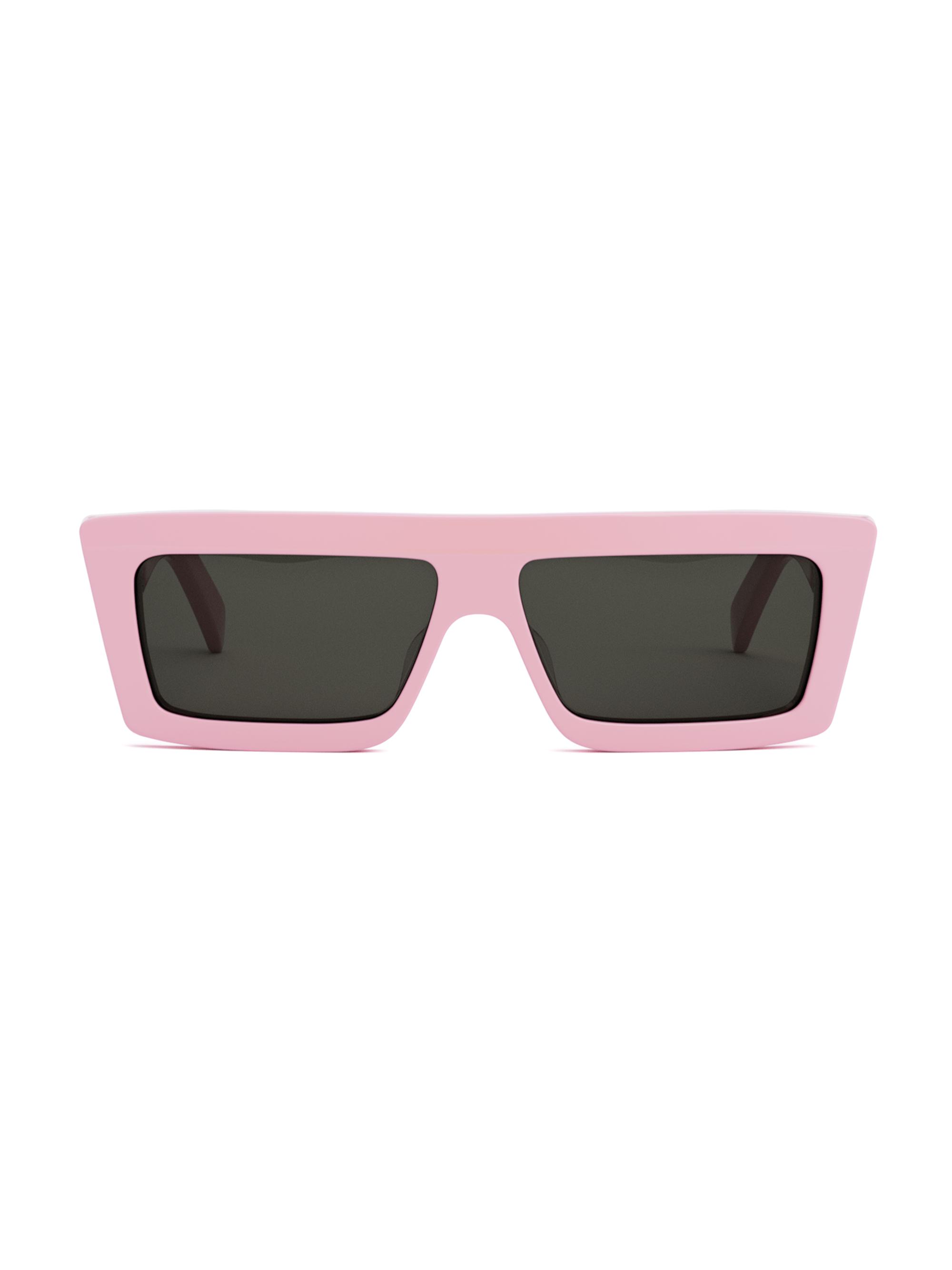CELINE Women's Monochrome 57MM Rectangle Sunglasses - Shiny Pink