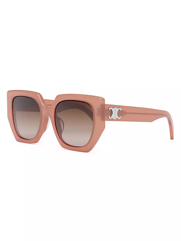 Triomphe Celine Sunglasses Pink|Gradient Brown / 55-20-145 mm