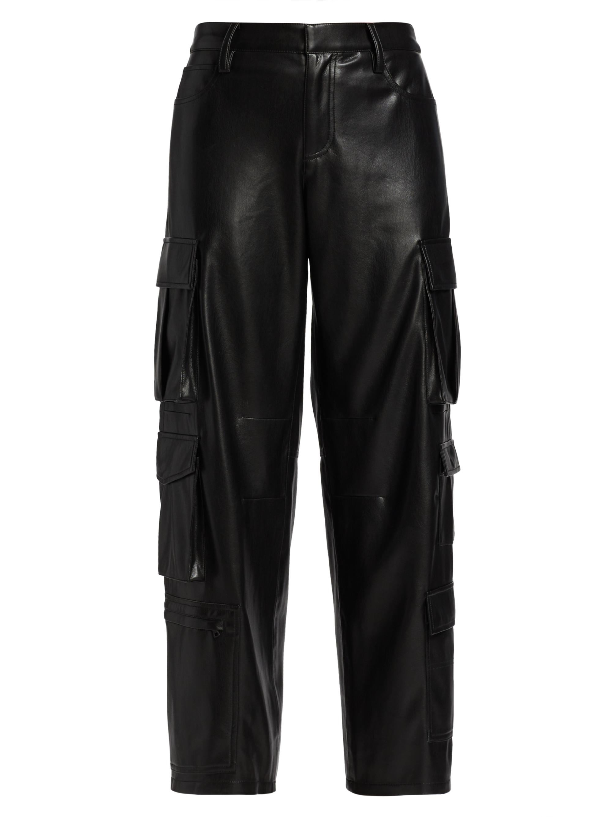 Alice Olivia Luis Vegan Leather Cargo Pants Saks Fifth Avenue