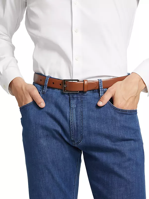 Shop Giorgio Armani Five-Pocket Stretch Jeans
