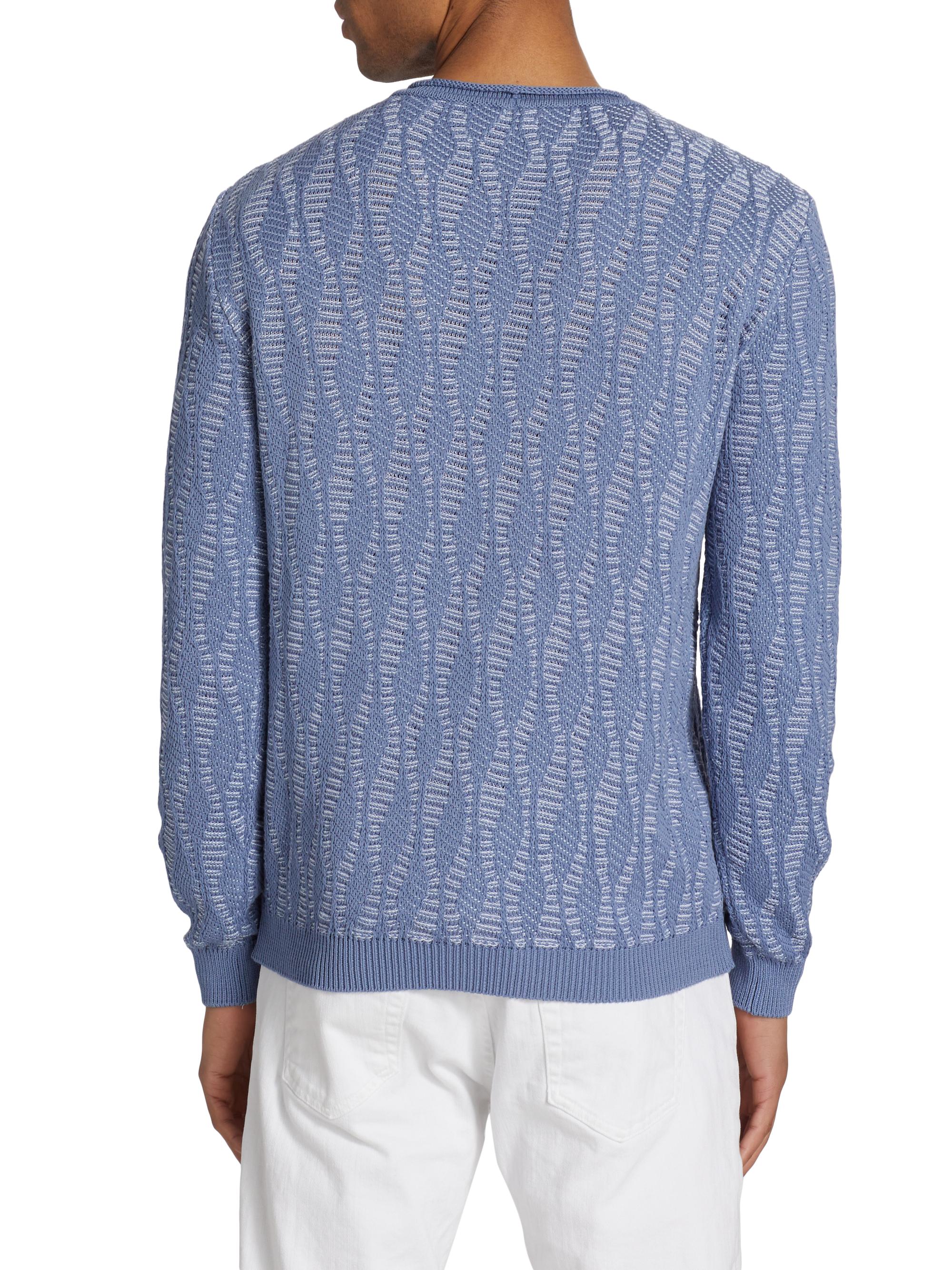 Giorgio Armani Cotton Oversized Sweater | Saks Fifth Avenue