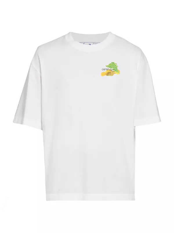 Shop Off-White Brush Arrow Logo Skate T-Shirt