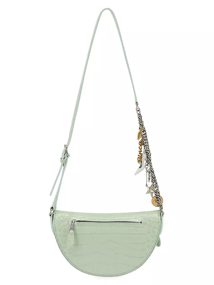 Shop Balenciaga Souvenir XXS Bag In Shiny Crocodile Embossed