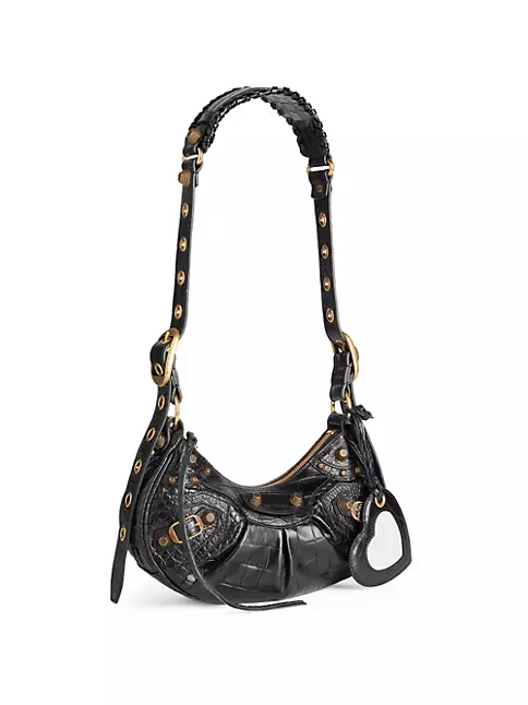 Shop Balenciaga Le Cagole XS Shoulder Bag Crocodile Embossed | Saks ...