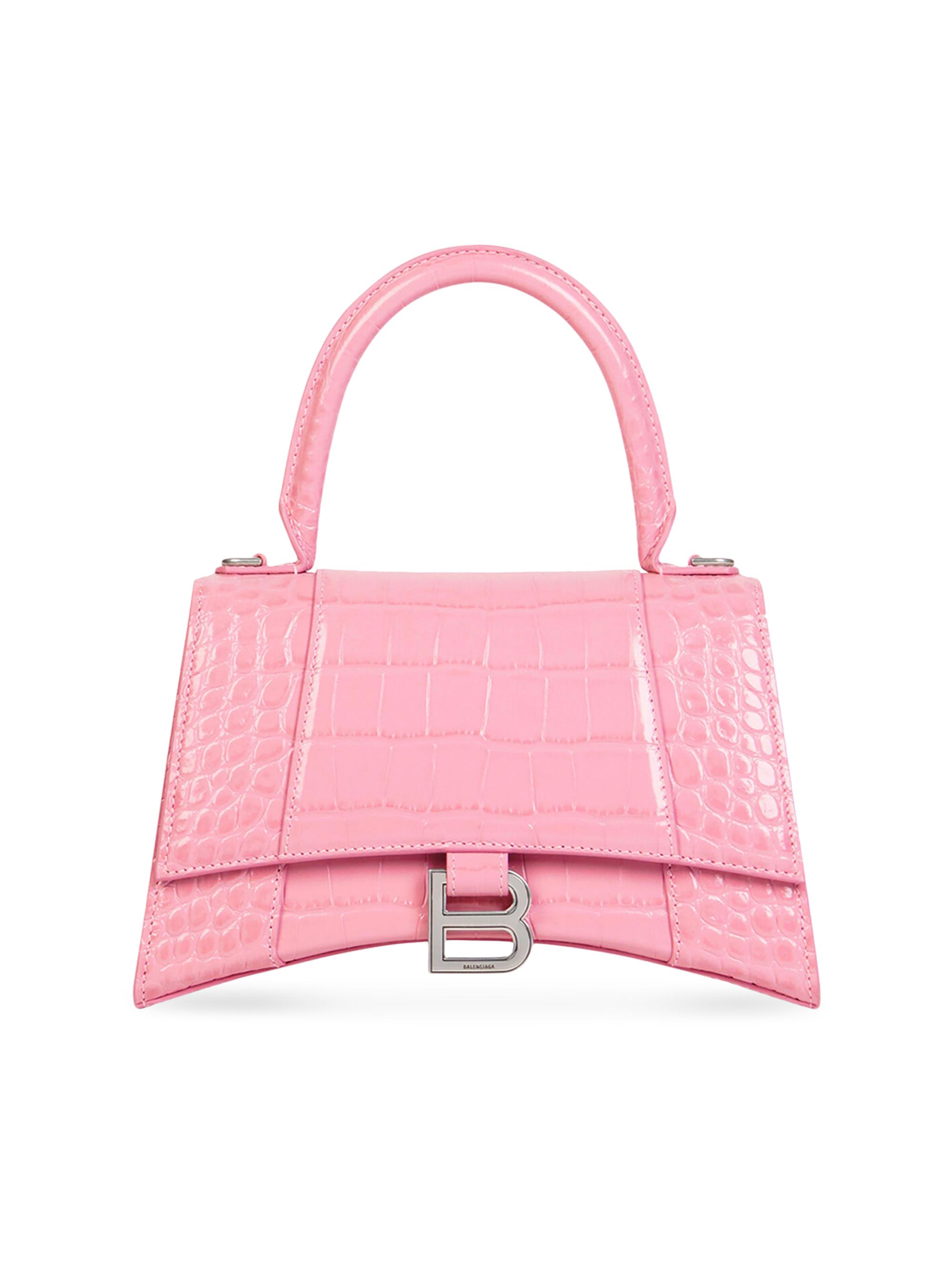 Balenciaga Hourglass XS Handbag Crocodile Embossed | Saks Fifth Avenue