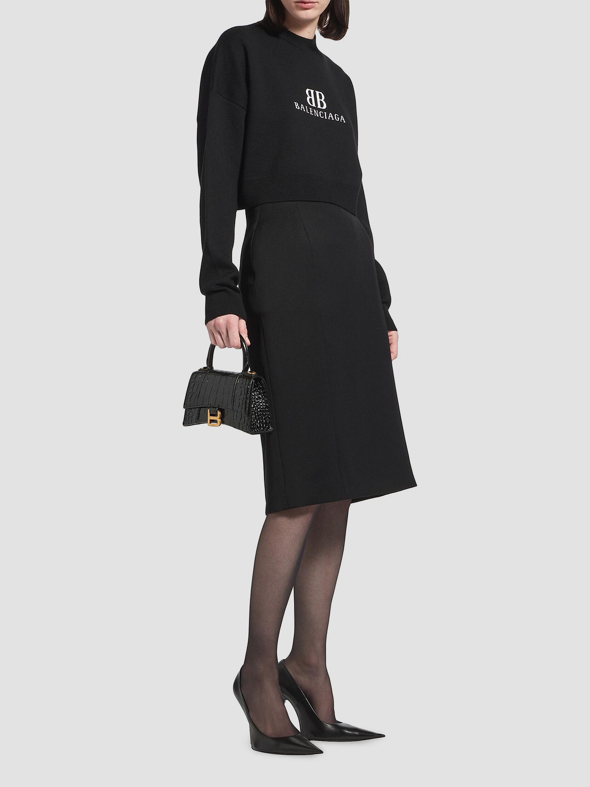Balenciaga Hourglass XS Handbag Crocodile Embossed | Saks Fifth Avenue