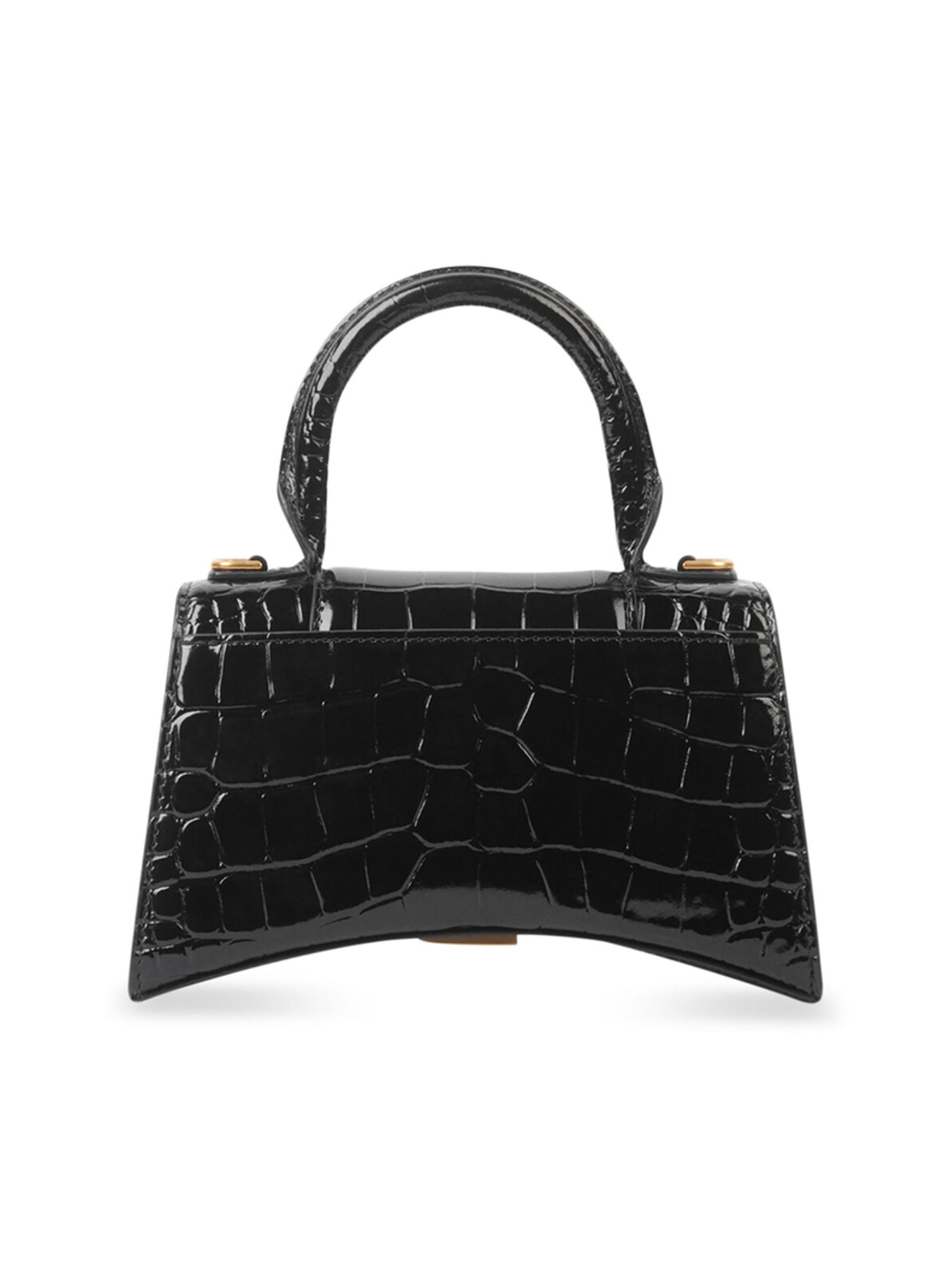 Balenciaga Hourglass XS Handbag Crocodile Embossed | Saks Fifth Avenue