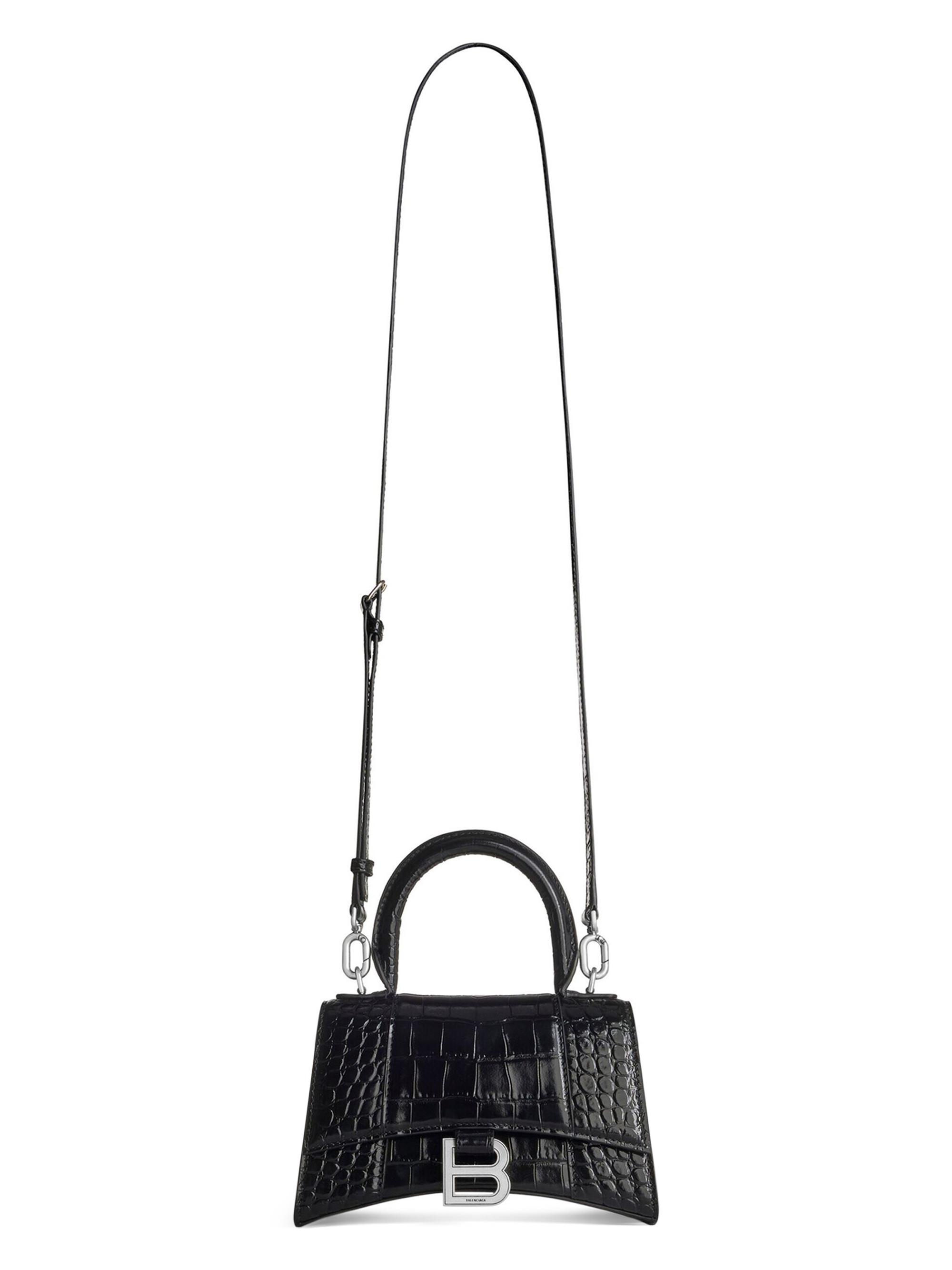 Balenciaga Hourglass XS Handbag Crocodile Embossed | Saks Fifth Avenue