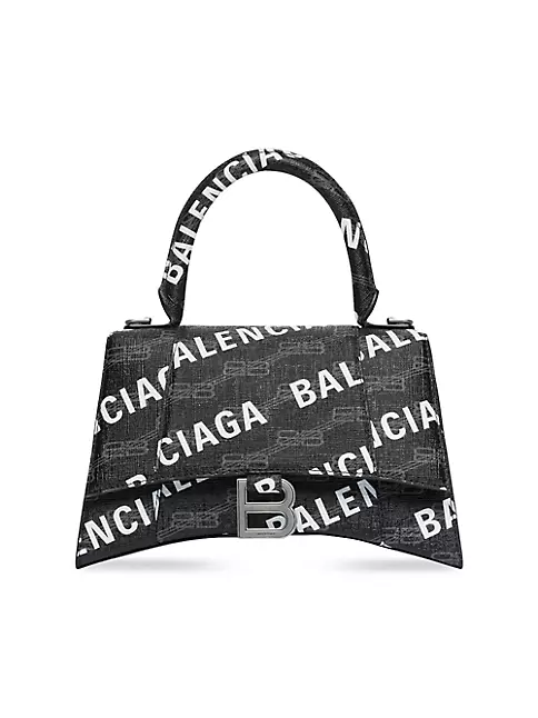 Balenciaga Hourglass S Graffiti-Print Tote Bag