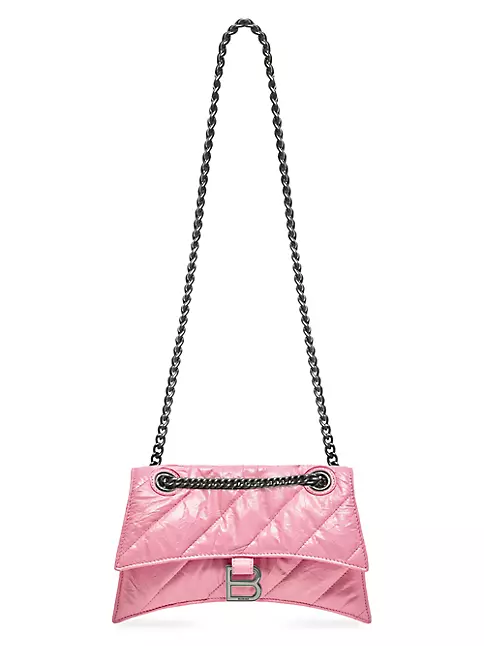 Pink Crush small quilted-leather shoulder bag, Balenciaga