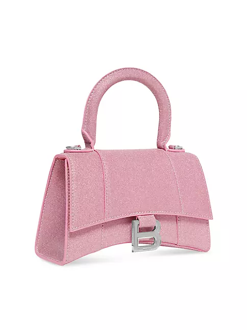 Balenciaga XS Hourglass Top Handle Bag in Sweet Pink