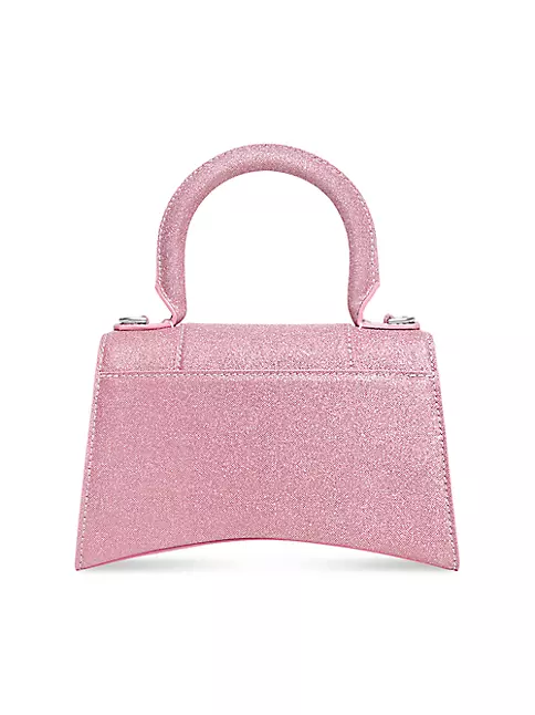 Balenciaga Mini Glitter Hourglass Bag