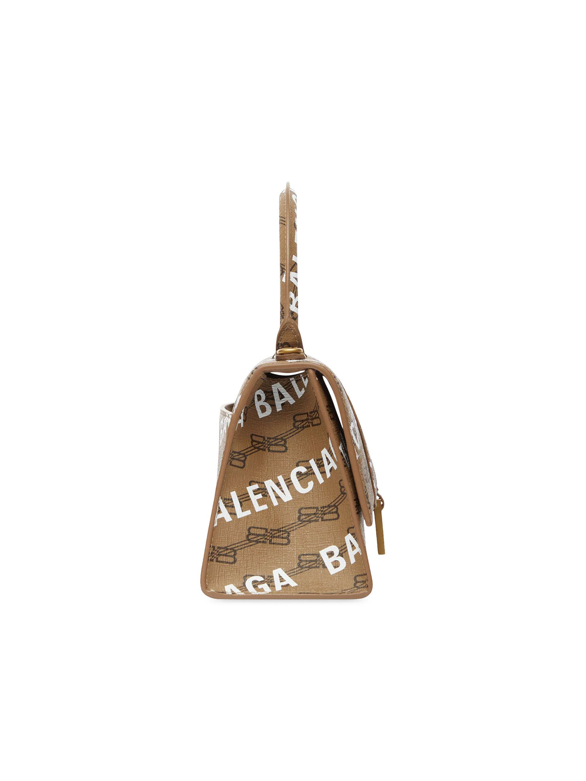 BALENCIAGA ベージュ ロゴプリント 中古品 BB Hourglass Balenciaga
