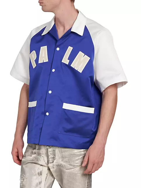 Shop Palm Angels Palm Baseball Bowling Shirt | Saks Fifth Avenue