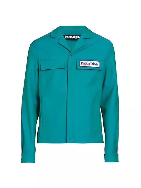 Palm Angels Men's Jacket - Blue - Casual Jackets