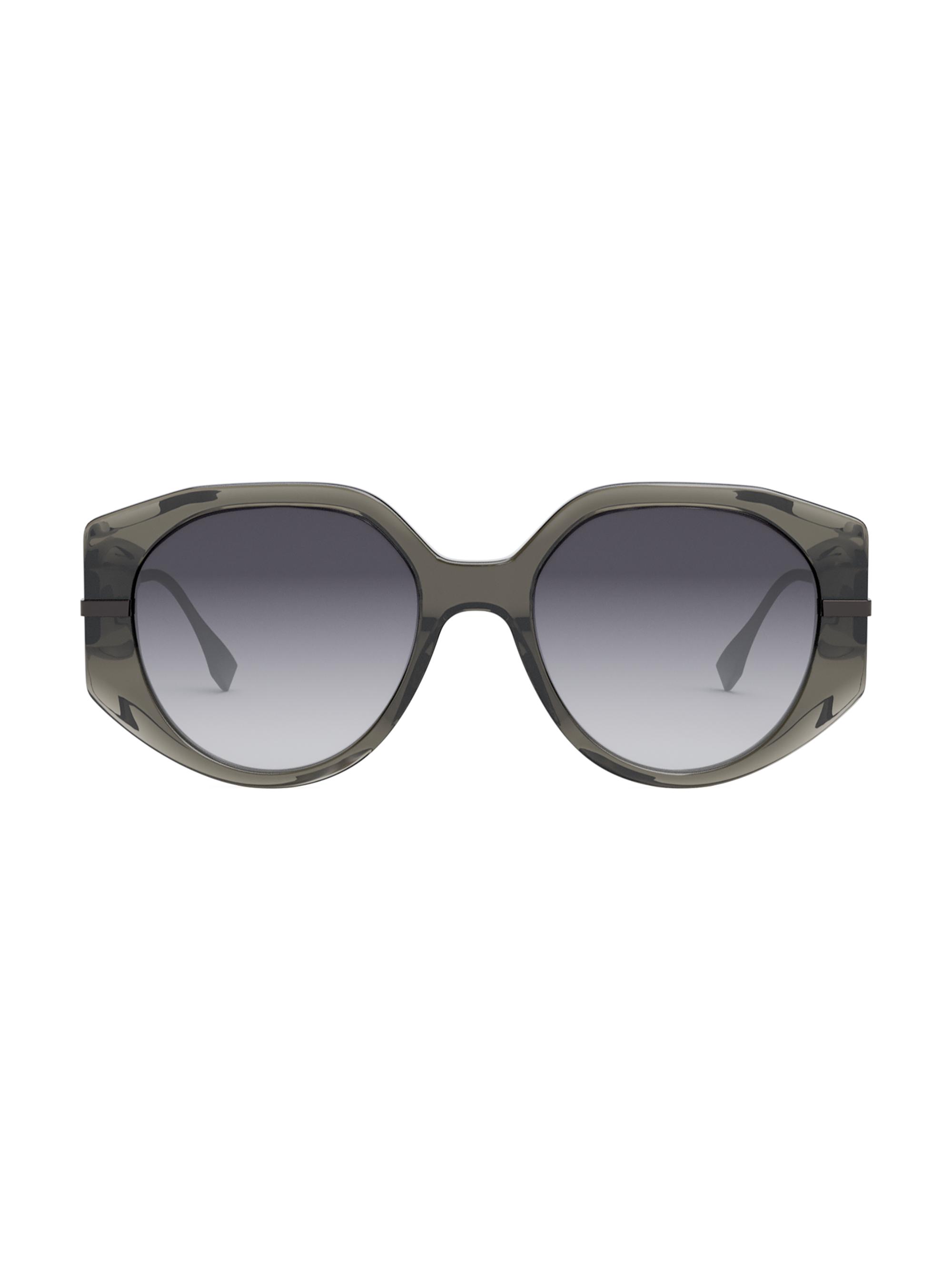 Fendi Women's graphy 54MM Round Sunglasses - Grey