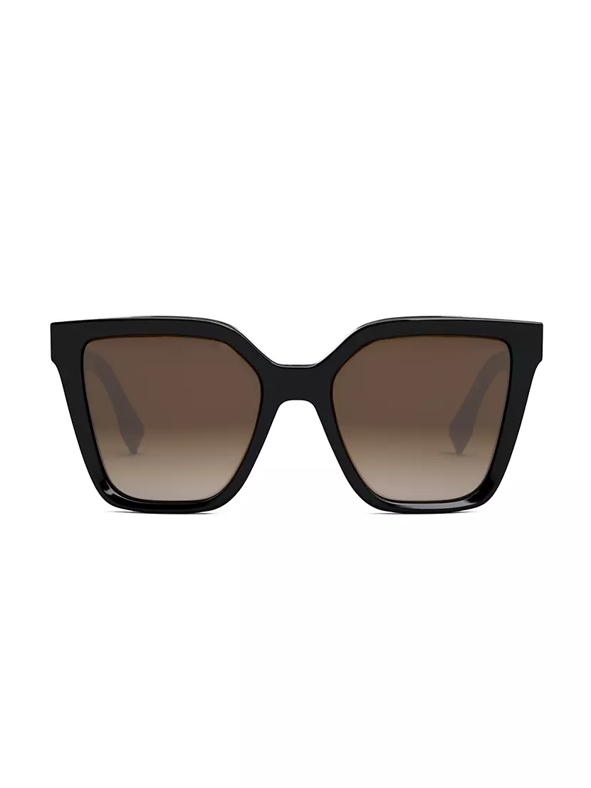 Fendi Women's Cat Eye Sunglasses, Black/Dark Grey, One Size : Fendi:  Clothing, Shoes & Jewelry 