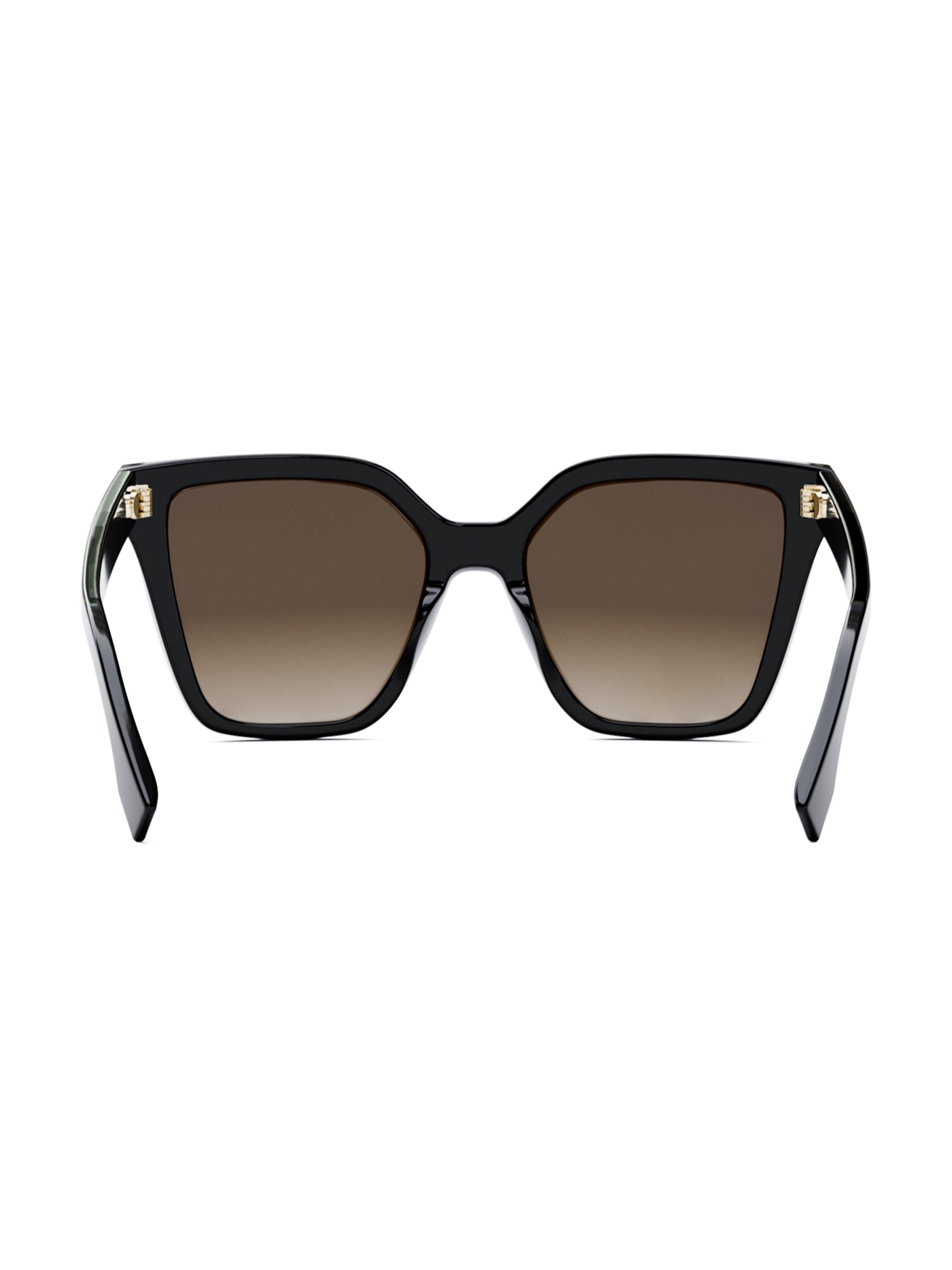 Fendi Lettering 55MM Square Sunglasses | Saks Fifth Avenue